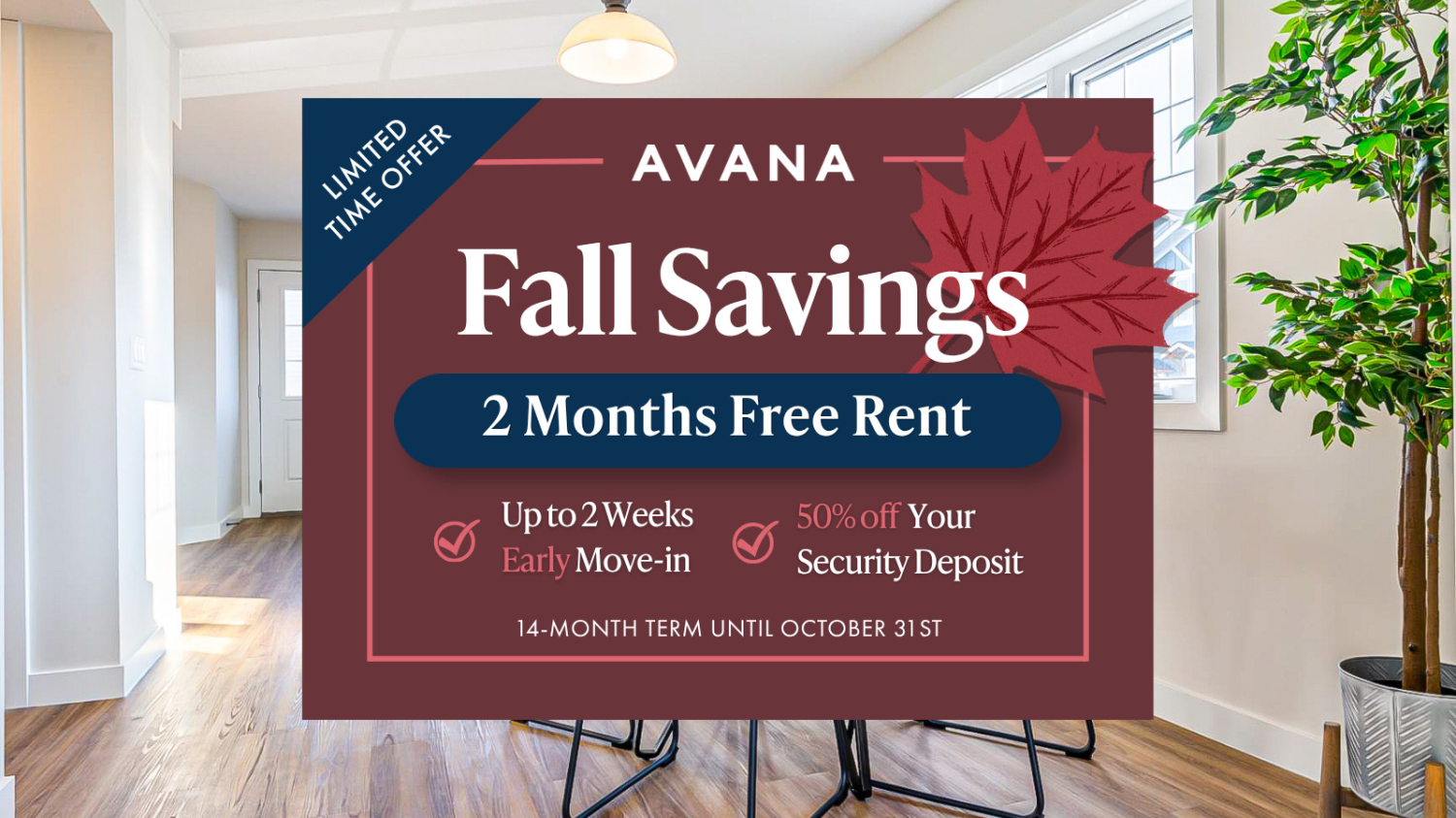 Maple Crest Fall Savings